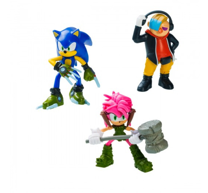 Набір ігрових фігурок Sonic Prime – Доктор Не, Сонік, Эмі