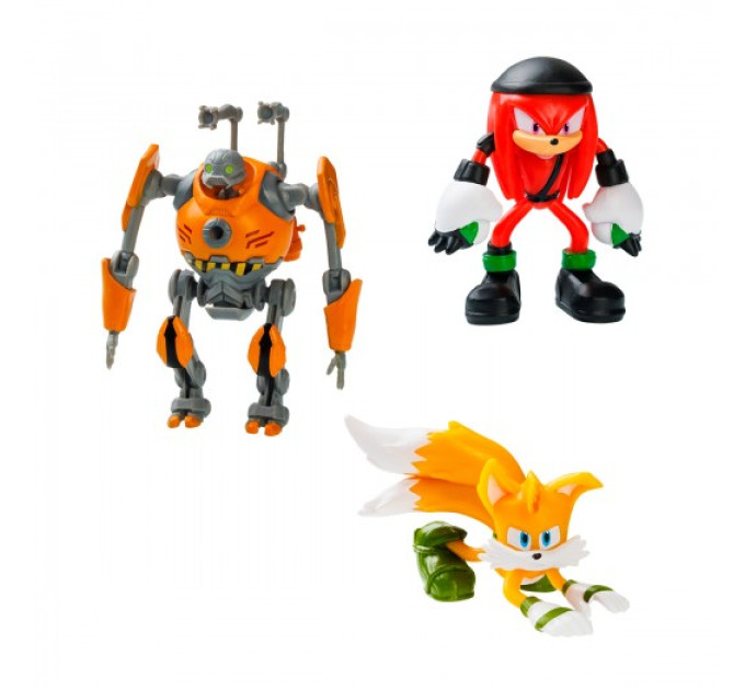 Набір ігрових фігурок Sonic Prime – Еґфорсер, Наклз, Тейлз