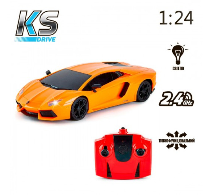 Автомобіль KS Drive на р/к - Lamborghini Aventador LP 700-4 (1:24, 2.4Ghz, оранжевий)