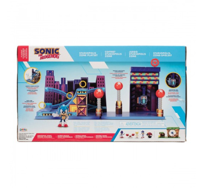 Ігровий набір з фігурками SONIC THE HEDGEHOG - Сонік у Студіополісі