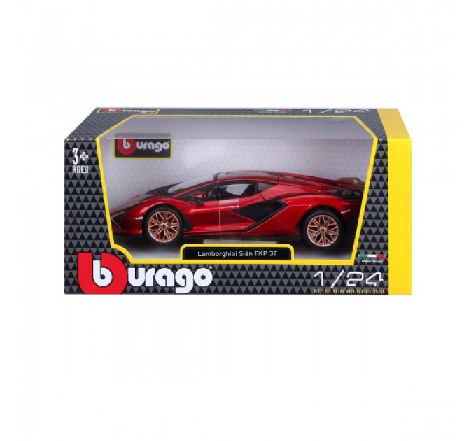 Автомодель - LAMBORGHINI SIÁN FKP 37 (асорті зелений металік, червоний металік, 1:24)