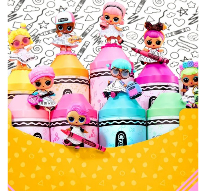 Игровой набор с куклой L.O.L. Surprise! серии Crayola – Цветнашки