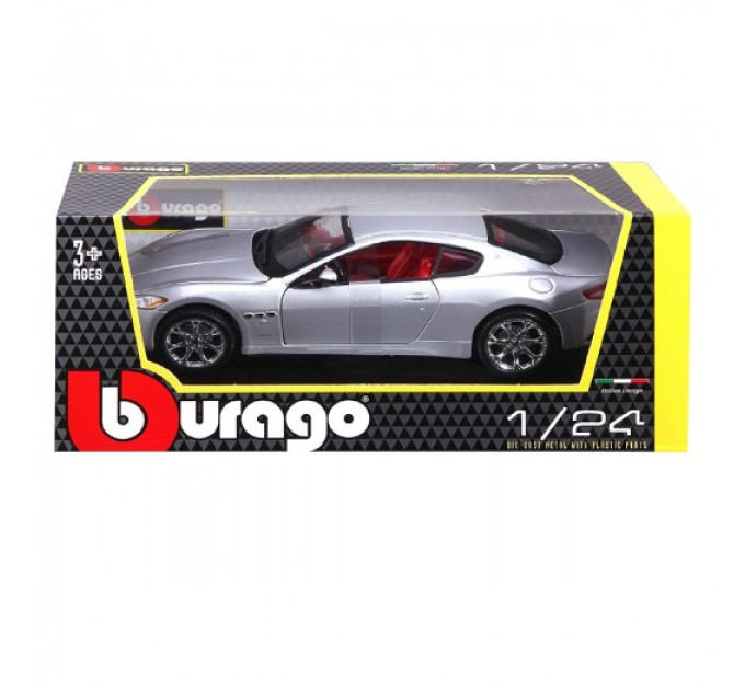 Автомодель - Maserati Grantourismo (2008) (асорті чорний, сріблястий, 1:24)
