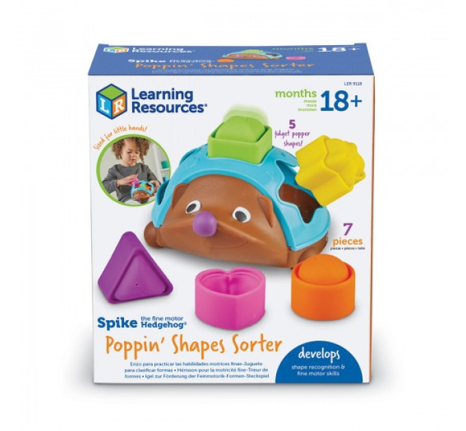 Обучающий игровой набор Learning Resources - Pop-IT Сортер Ежик