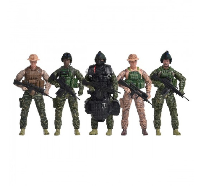 Ігровий набір фігурок солдатів ELITE FORCE  — МОРСЬКІ КОТИКИ (5 фігурок, аксес.)