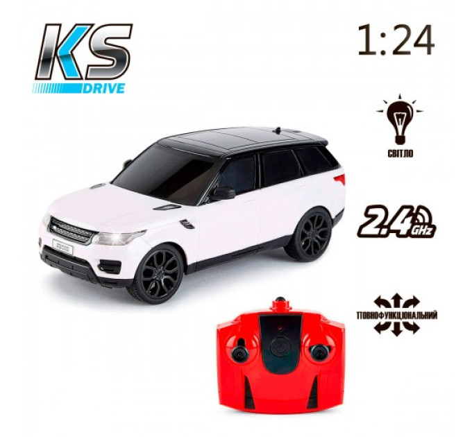 Автомобіль KS Drive на р/к - Land Rover Range Rover Sport (1:24, 2.4Ghz, білий)