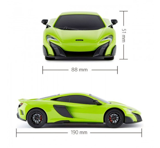 Автомобіль KS Drive на р/к - Mclaren 675LT (1:24, 2.4Ghz, зелений)