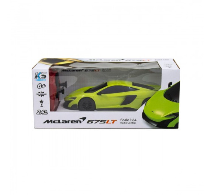 Автомобіль KS Drive на р/к - Mclaren 675LT (1:24, 2.4Ghz, зелений)