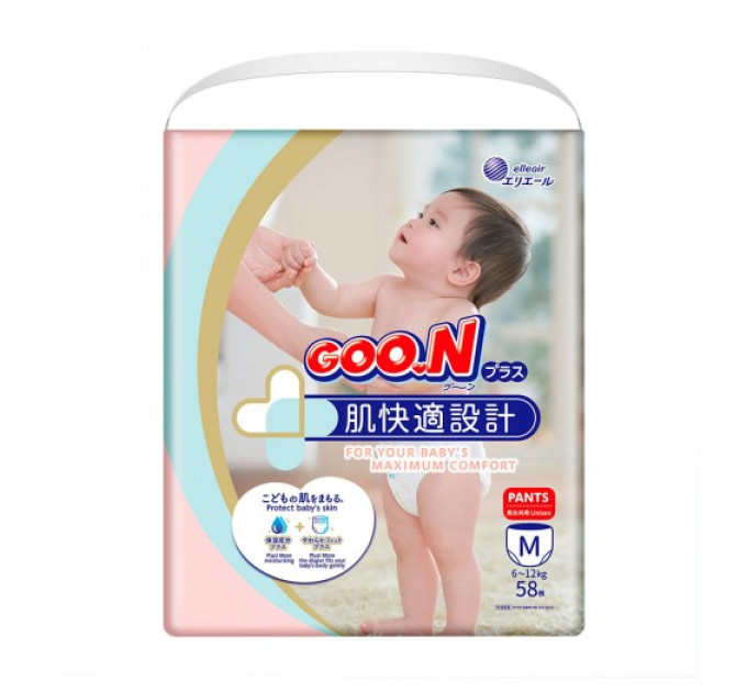 Трусики-підгузки Goo.N Plus для дітей (M, 6-12 кг)