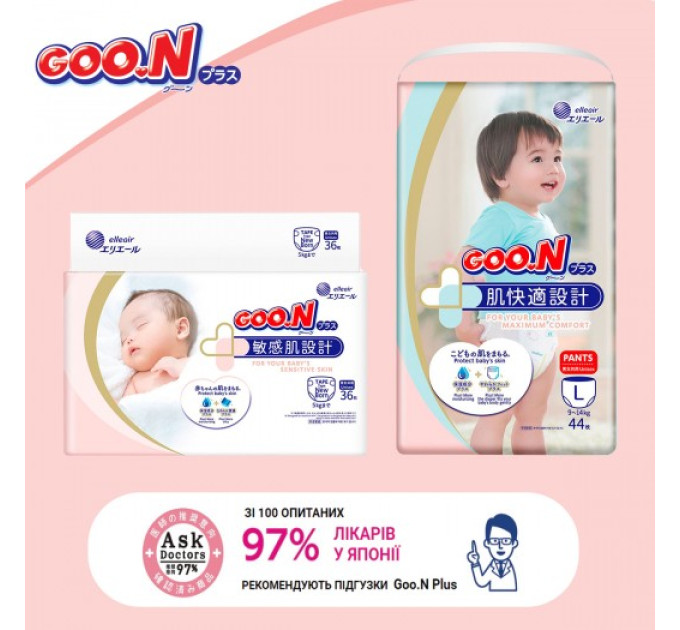 Трусики-підгузки Goo.N Plus для дітей (M, 6-12 кг)
