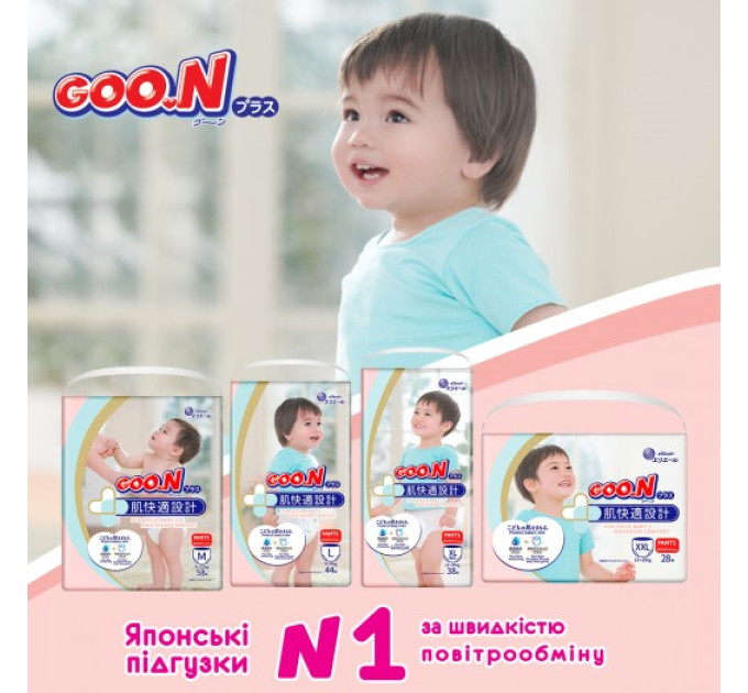 Трусики-підгузки Goo.N Plus для дітей (M, 6-12 кг)