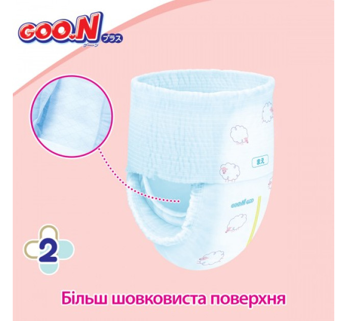 Трусики-підгузки Goo.N Plus для дітей (M, 6-12 кг)