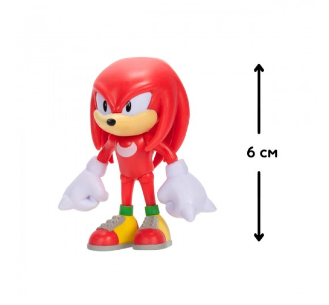 Ігрова фігурка з артикуляцією SONIC THE HEDGEHOG - Класичний Наклз 6 cm