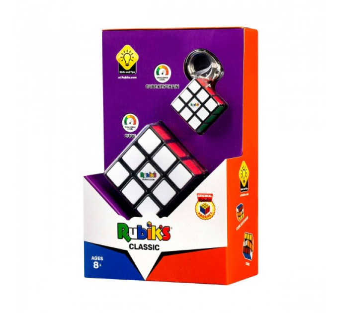 Набір головоломок 3х3 Rubik's Класичне Пакування - Кубик та міні-кубик (з кільцем)
