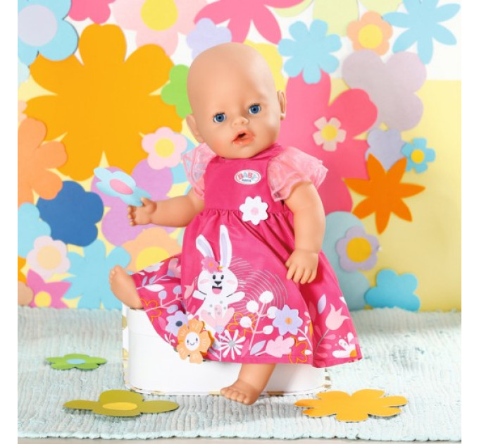 Одяг для ляльки Baby Born - Сукня з квітами