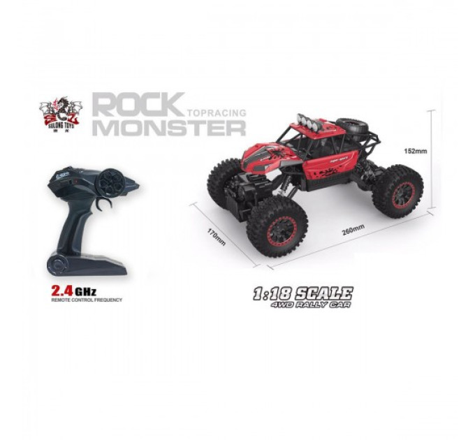 Автомобіль Off-Road Crawler З Р/К - Super Sport (Червоний, 1:18)