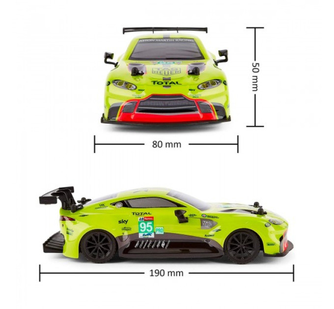 Автомобіль KS Drive на р/к - Aston Martin New Vantage GTE (1:24, 2.4Ghz, зелений)