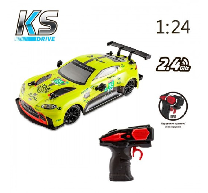 Автомобіль KS Drive на р/к - Aston Martin New Vantage GTE (1:24, 2.4Ghz, зелений)
