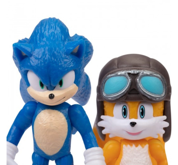 Ігровий набір з фігурками SONIC THE HEDGEHOG 2 - Сонік і Тейлз на біплані