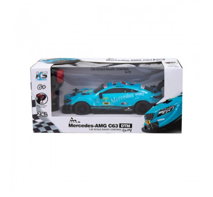 Автомобіль KS Drive на р/к - Mercedes AMG C63 DTM (1:24, 2.4Ghz, блакитний)