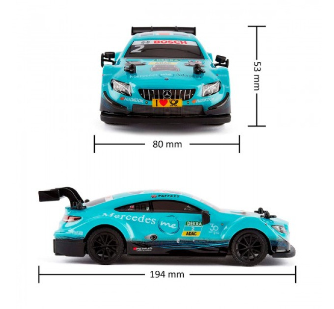 Автомобіль KS Drive на р/к - Mercedes AMG C63 DTM (1:24, 2.4Ghz, блакитний)