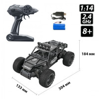 Автомобіль Off-road Crawler з р/к – Race (матовий чорний, 1:14)