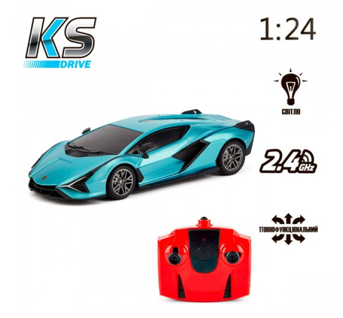 Автомобіль KS Drive на р/к - Lamborghini Sian (1:24, синій)