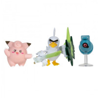 Набір ігрових фігурок Pokemon W18 - Клефейрі, Белдум, Сірфетч'д