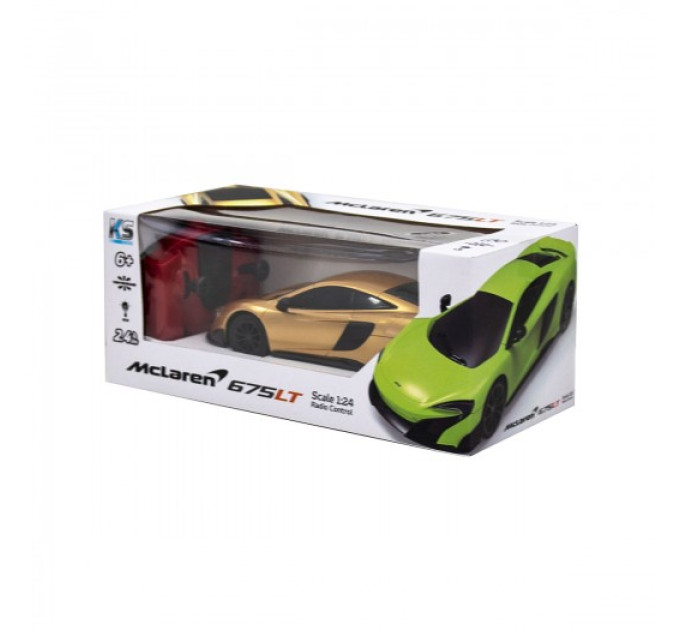 Автомобіль KS Drive на р/к - Mclaren 675LT (1:24, 2.4Ghz, золотий)