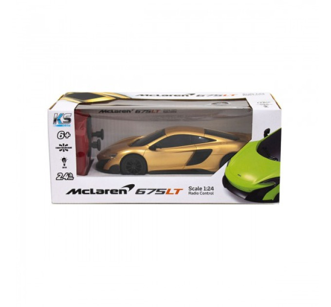 Автомобіль KS Drive на р/к - Mclaren 675LT (1:24, 2.4Ghz, золотий)