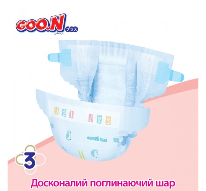 Подгузники Goo.N Plus для детей (М, 6-11 кг, 56 шт)