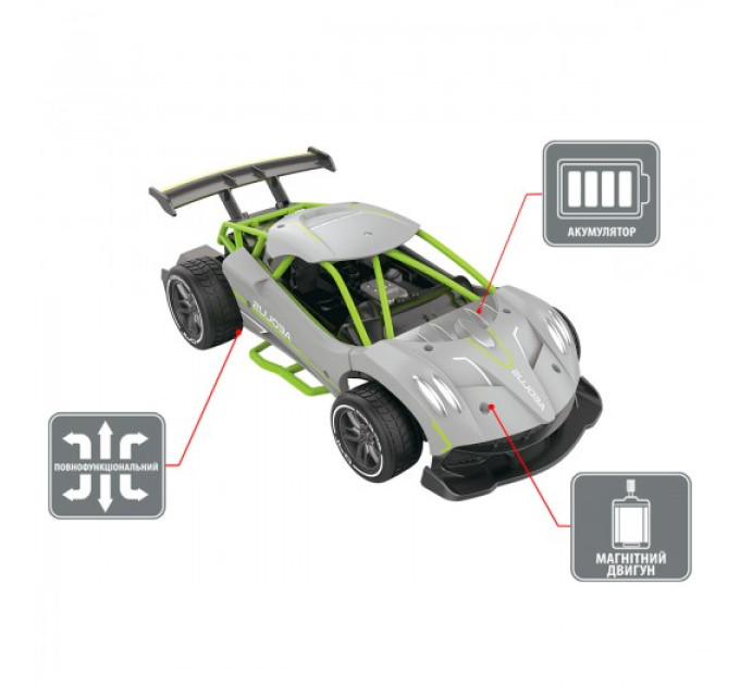 Автомобіль Speed racing drift з р/к – Aeolus (сірий)