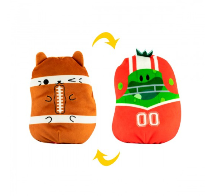 М’яка іграшка Cats Vs Pickles 2 в 1 – Котик та огірок Спортсмени