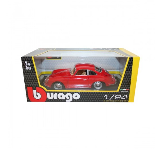 Автомодель - Porsche 356B (1961) (асорті слонова кістка, червоний, 1:24)