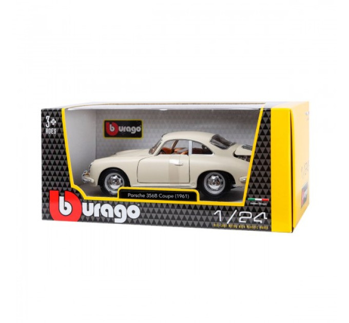 Автомодель - Porsche 356B (1961) (асорті слонова кістка, червоний, 1:24)