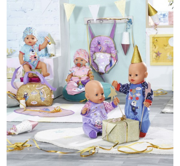 Одежда для куклы BABY born - Праздничный комбинезон (синий)