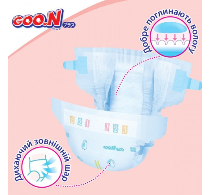 Підгузки Goo.N Plus для дітей (XL, 12-20 кг, 38 шт)