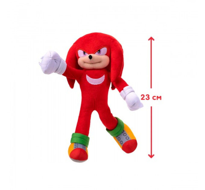 Мягкая игрушка SONIC THE HEDGEHOG 2 - Наклз 23 cm