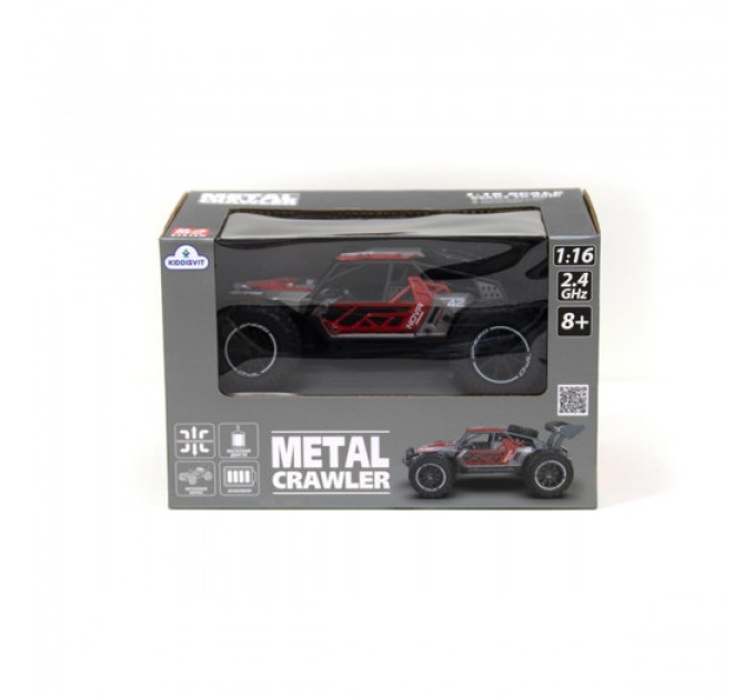 Автомобіль Metal Crawler з р/к – Nova (сіро-червоний, 1:16)