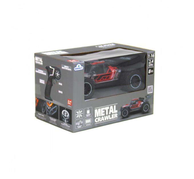 Автомобіль Metal Crawler з р/к – Nova (сіро-червоний, 1:16)
