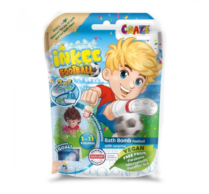 Ароматная бомбочка для ванны с игрушкой Inkee - Футбол