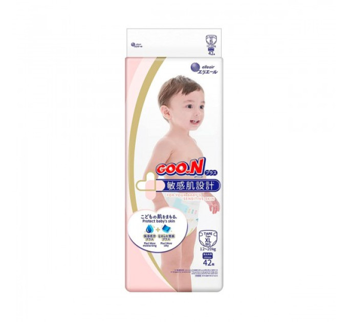 Підгузки Goo.N Plus для дітей (Big (XL), 12-20 кг)