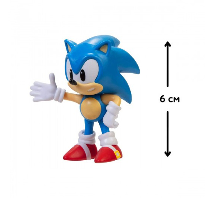 Ігрова фігурка з артикуляцією SONIC THE HEDGEHOG - Класичний Сонік 6 cm