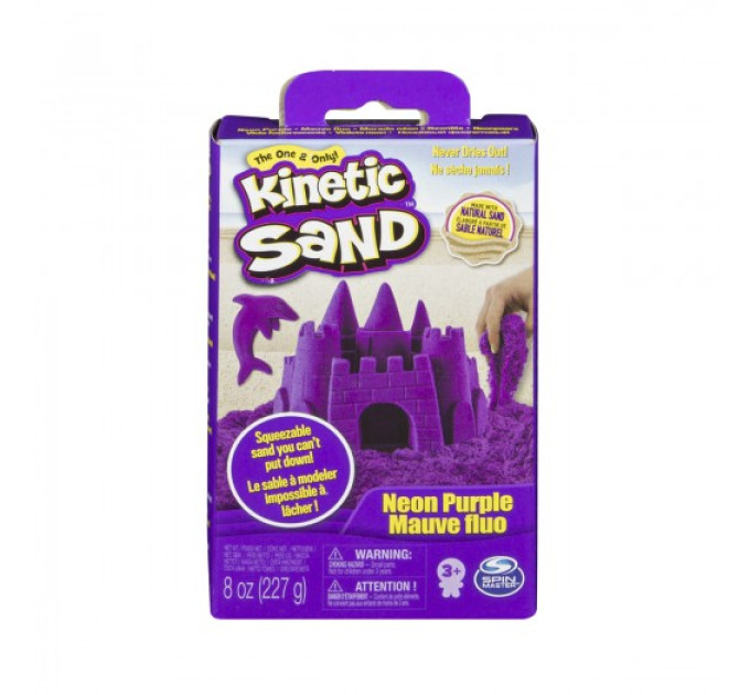 Пісок Для Дитячої Творчості - Kinetic Sand Neon (Фіолетовий)