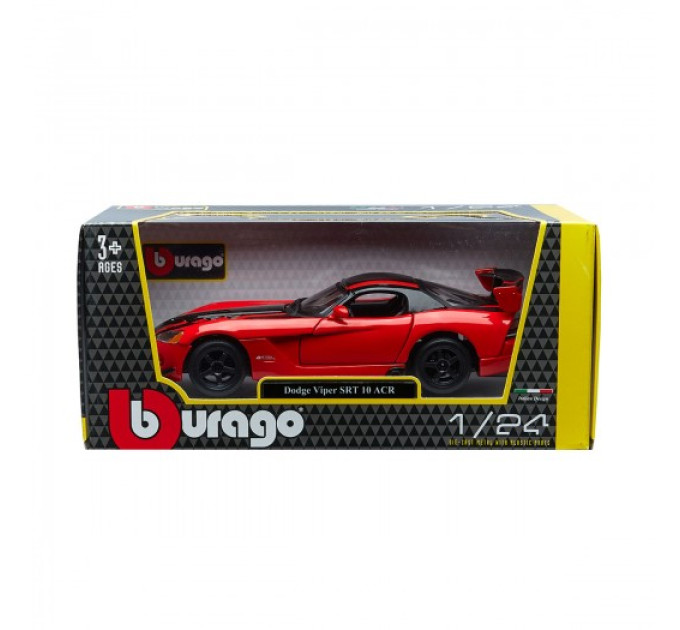 Автомодель - Dodge Viper Srt10 Acr  (ассорті помаранч-чорн металік, червоно-чорн металік, 1:24)