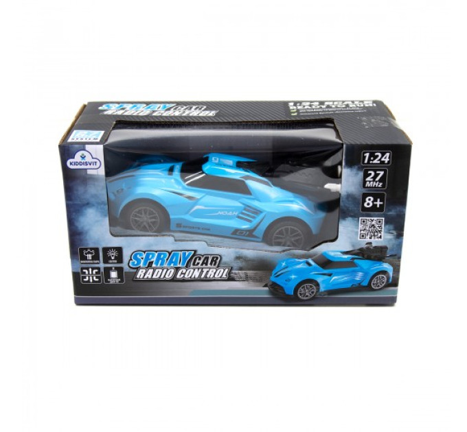Автомобіль Spray Car на р/к – Sport (блакитний, 1:24, світло, функція туман)