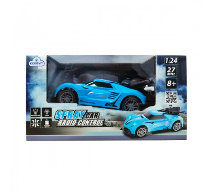 Автомобіль Spray Car на р/к – Sport (блакитний, 1:24, світло, функція туман)