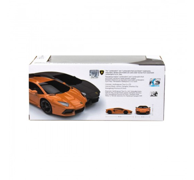 Автомобіль KS Drive на р/к - Lamborghini Aventador LP 700-4 (1:24, 2.4Ghz, чорний)