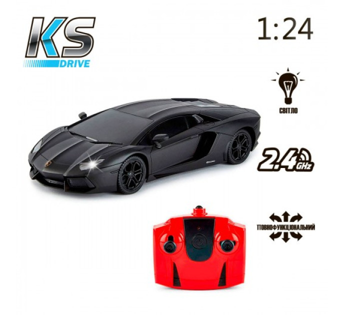 Автомобіль KS Drive на р/к - Lamborghini Aventador LP 700-4 (1:24, 2.4Ghz, чорний)