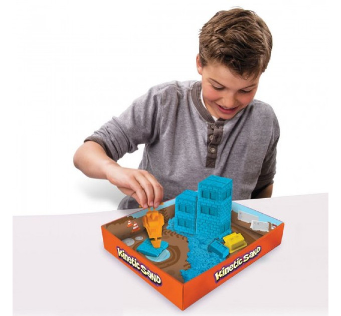 Пісок Для Дитячої Творчості - Kinetic Sand Construction Zone (Блакитний)